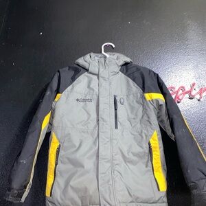 Columbia Two-Tone Gray and Yellow Jacket